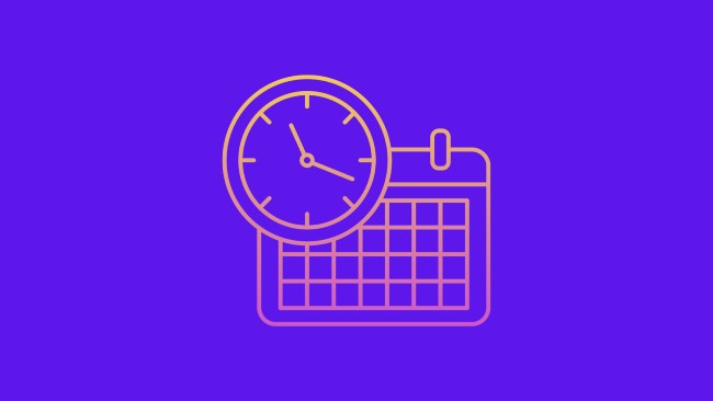 ícone relógio calendário