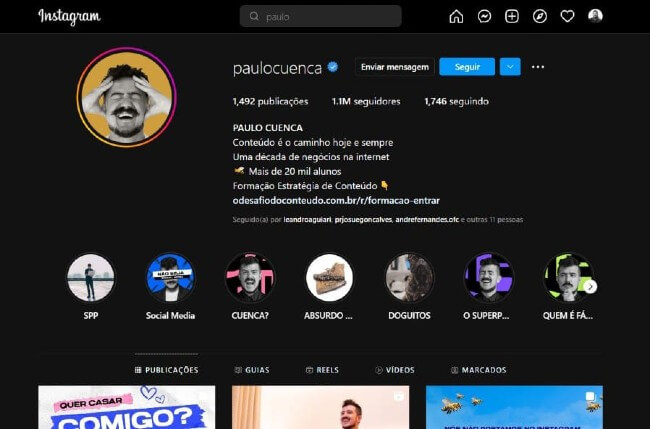 fotos perfil paulocuenca Instagram