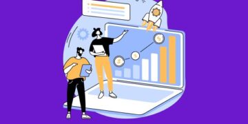 Desenho representativo de crescimento de resultados de vendas de marca com Instagram